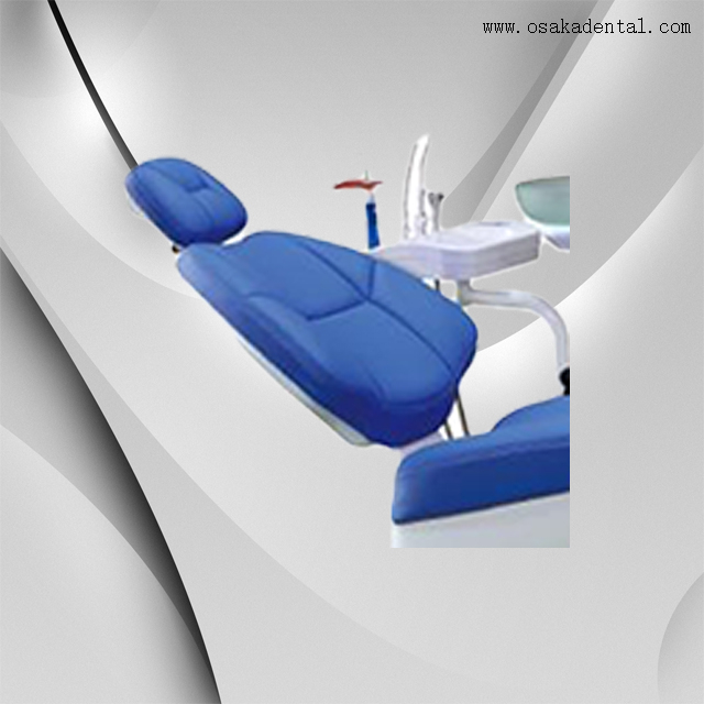 O vinil cobre a cadeira dental de couro com material dental do alginato do tamborete do dentista