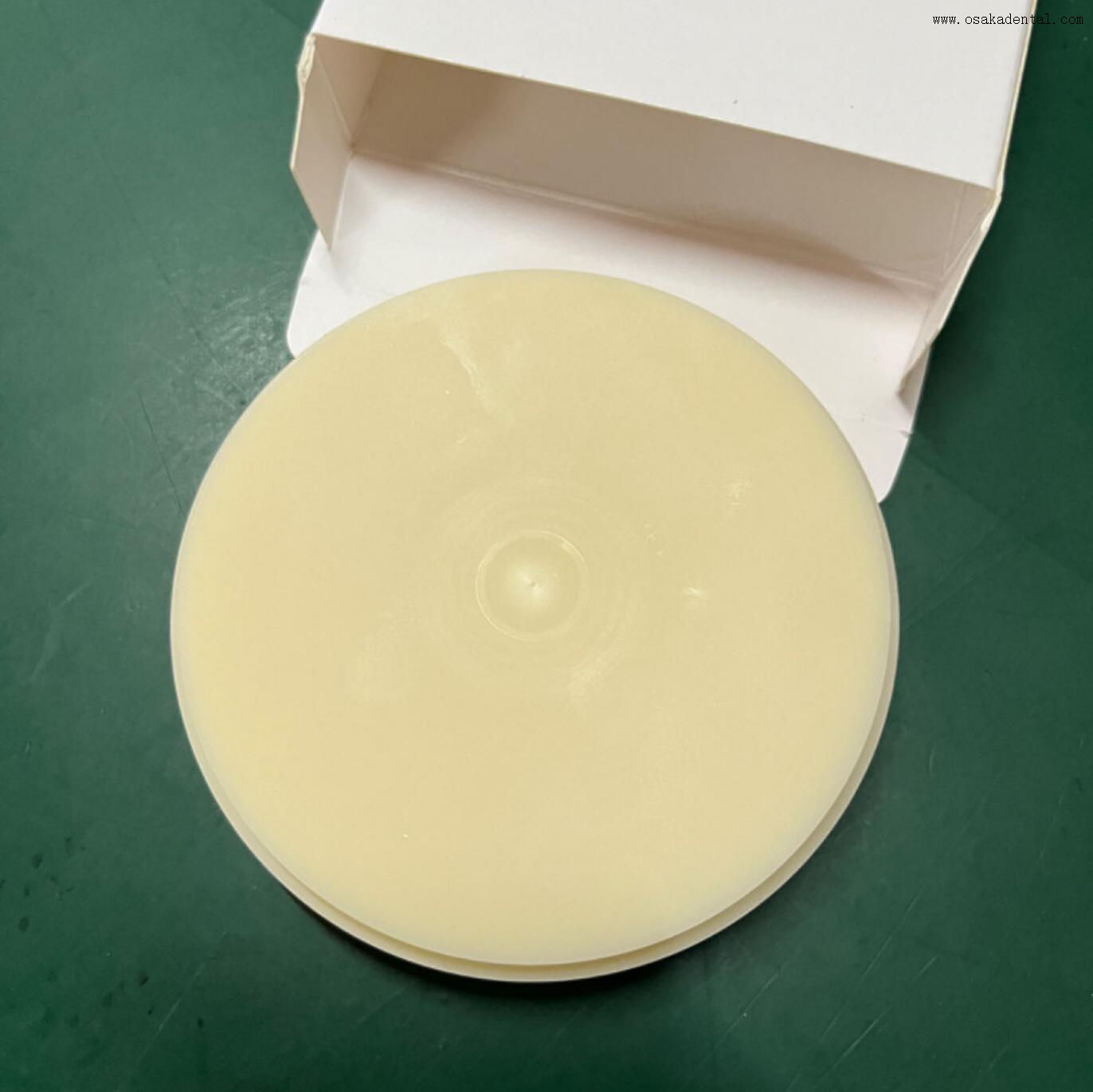 Barra de PMMA para material de uso odontológico