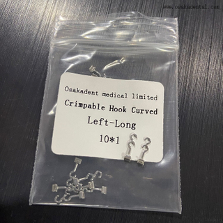 Dental Ortodôntico Crimpável Curvo Esquerdo-Longo