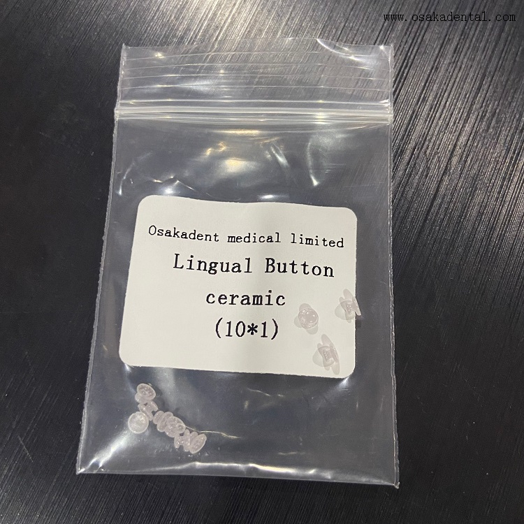 Botão Lingual Ortodôntico Dentário Cerâmico