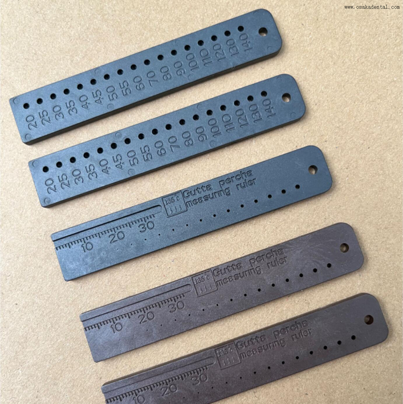 Regra de medição de guta percha