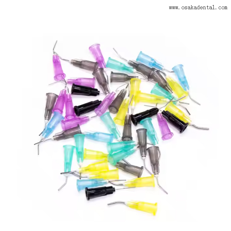 Pontas de fluxo dentário pré-dobradas descartáveis dentais