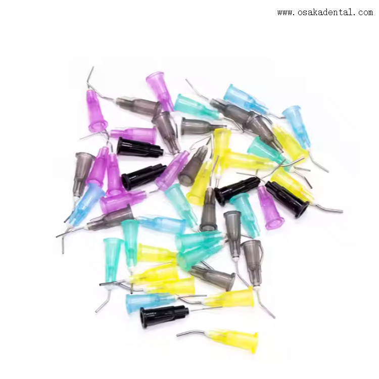 Pontas de fluxo dentário pré-dobradas descartáveis dentais