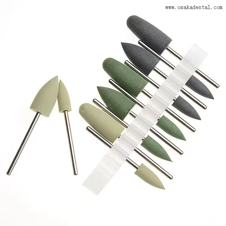 Base de resina dental burs hp 0412, kit de polimento de dentadura oculta