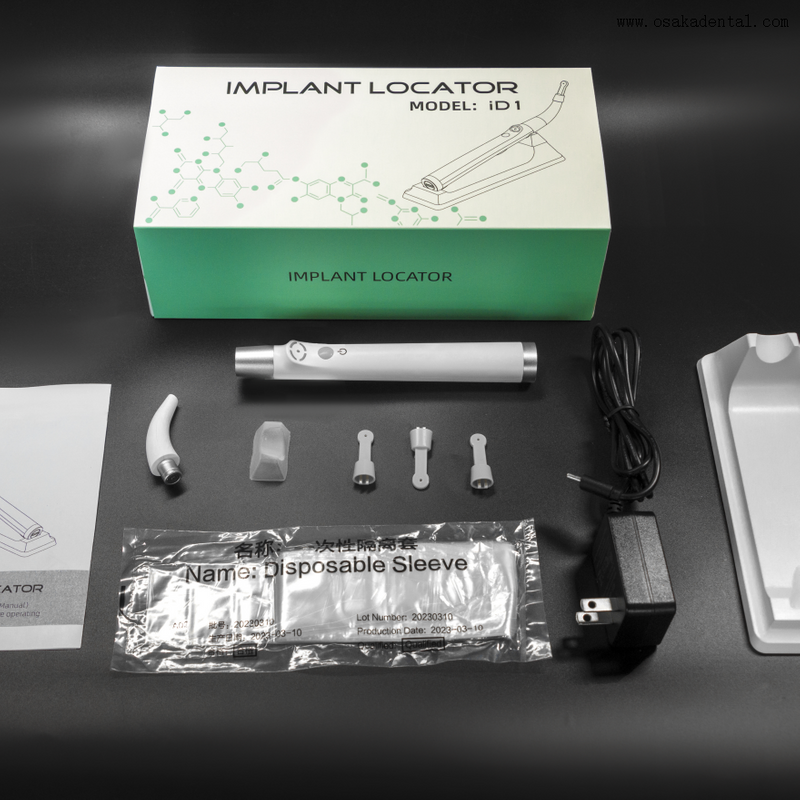 Detector de implante localizador de implante dentário para localizar os parafusos do implante