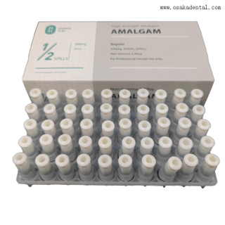 Cápsula dental 200mg Spill1/2 da liga do amálgama da cor branca do Ag 43%