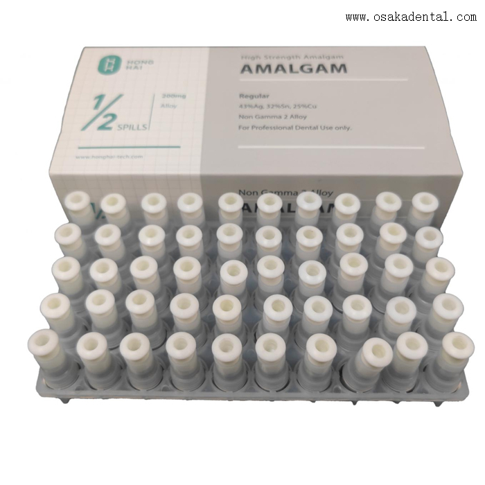 Cápsula dental 200mg Spill1/2 da liga do amálgama da cor branca do Ag 43%
