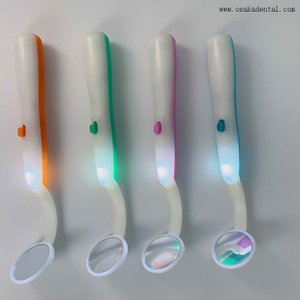 Espelho descartável odontológico com luz