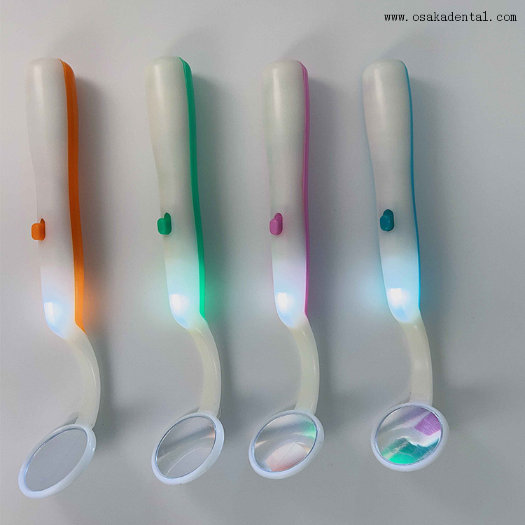 Espelho descartável odontológico com luz