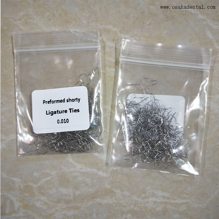 Laços pré-formados dentais da ligadura dos acessórios ortodônticos dentais