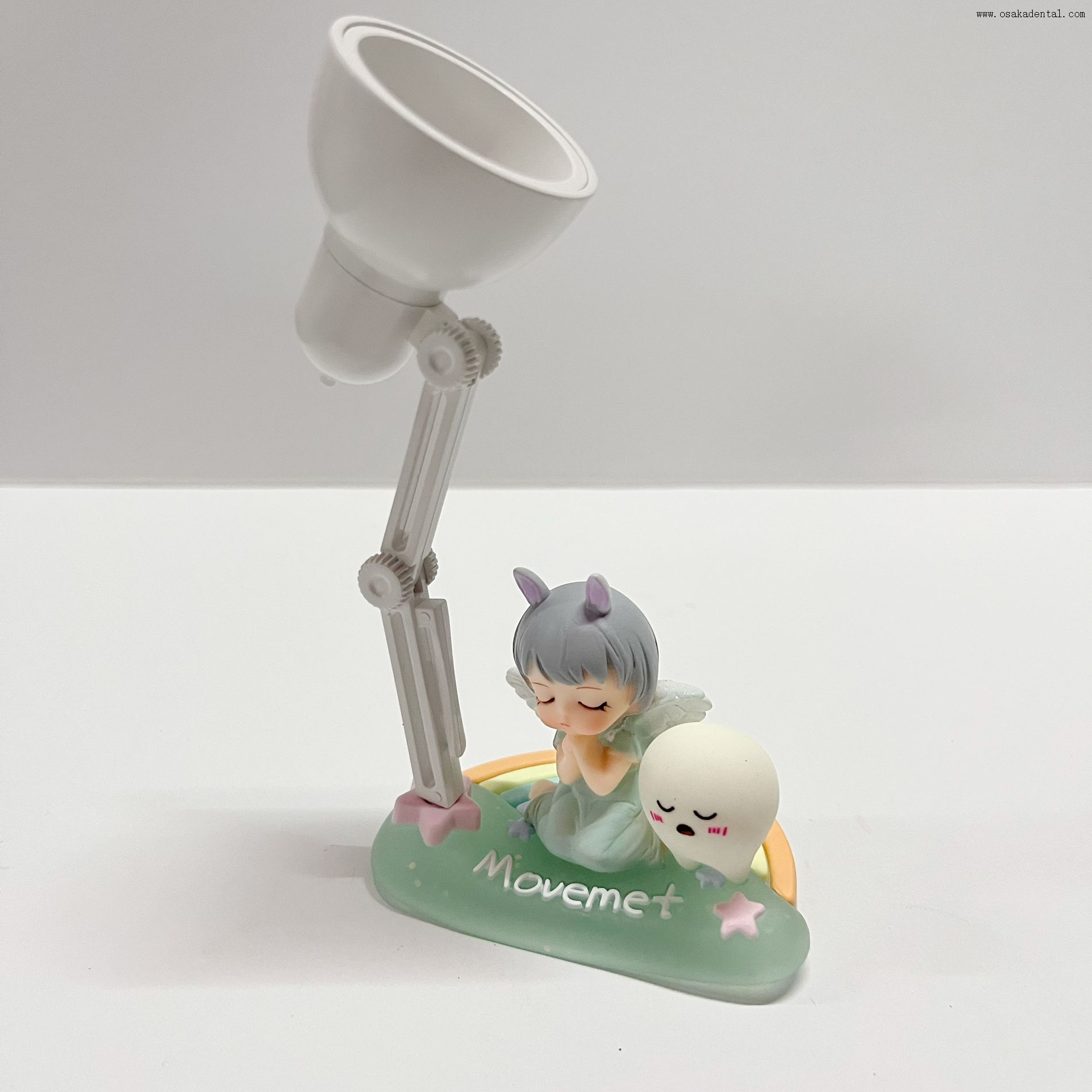 Nova decoração de consultório odontológico estátua de anjo com luz LED