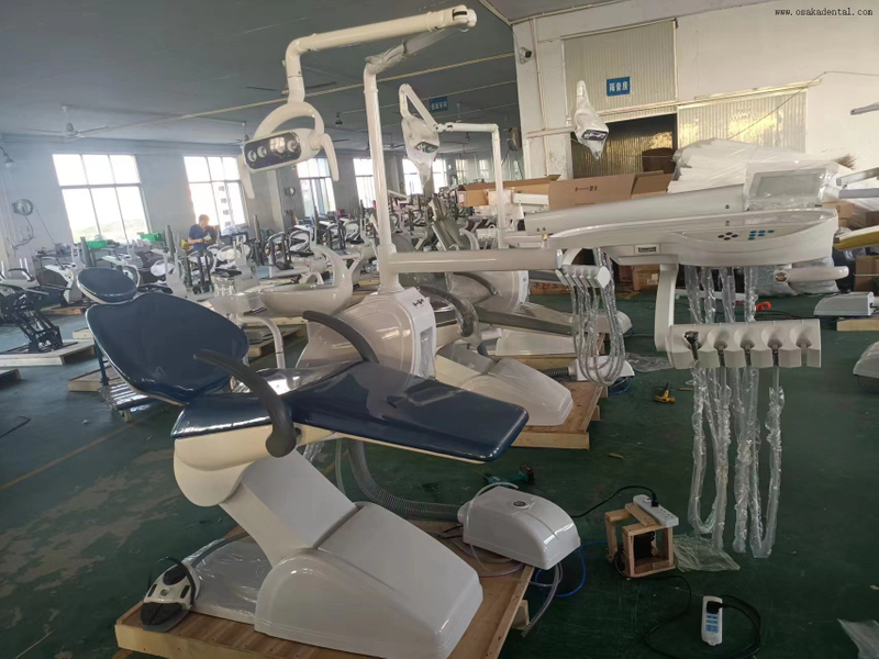 Cadeira multifuncional para tratamento odontológico LED com pedal