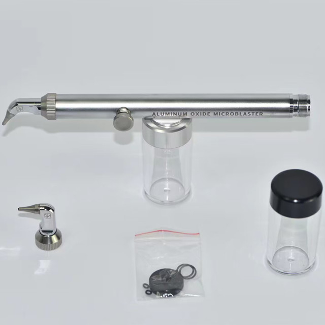 Microblaster dental de óxido de alumínio com spray de água para ortodontia