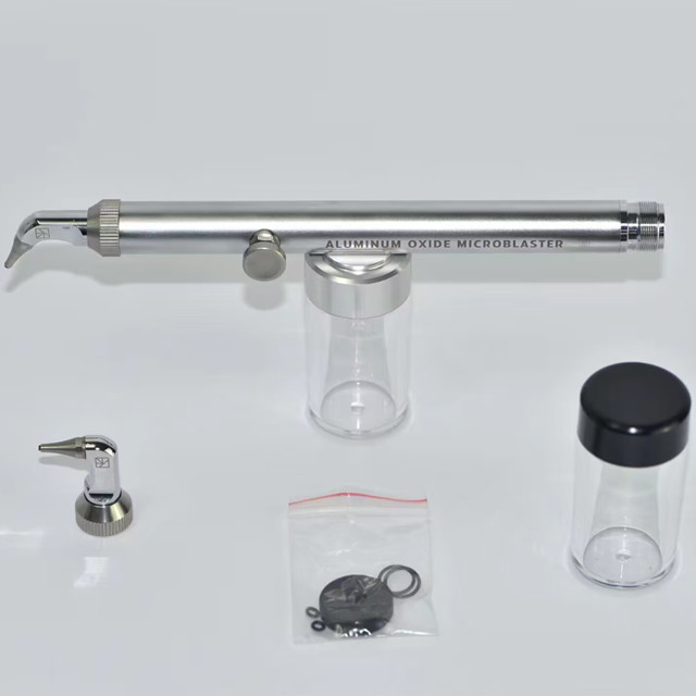 Microblaster dental de óxido de alumínio com spray de água para ortodontia