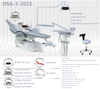 Unidade dentária com pintura de base metal forte e lâmpada LED e botão de chave Controle Assitante e Couro de Microfibra e Sede PU