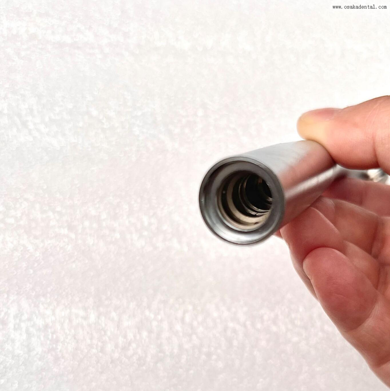 Peça de mão odontológica elétrica com luz de fibra óptica