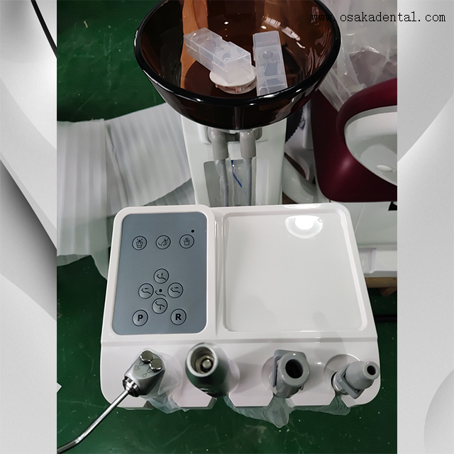 Cadeira odontológica portátil hidráulica com monitor