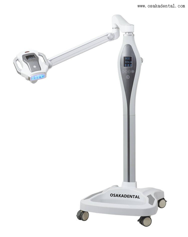 Lâmpada de clareamento dental Mobie de 10 LEDs de cor azul com roda