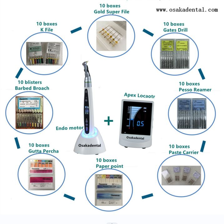 Motor Endo dentário com localização apical e arquivo Endo