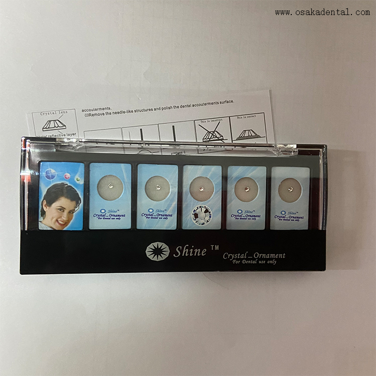 Acessórios odontológicos gemas de cristal ou diamante para dentes