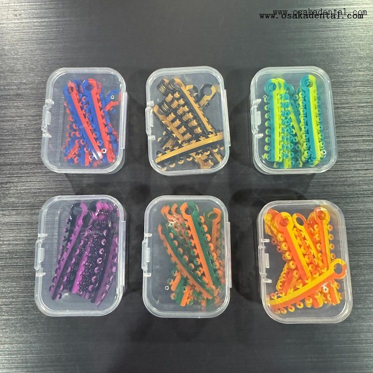 Laço ortodôntico dental de cor dupla OSA-F729-S1-D