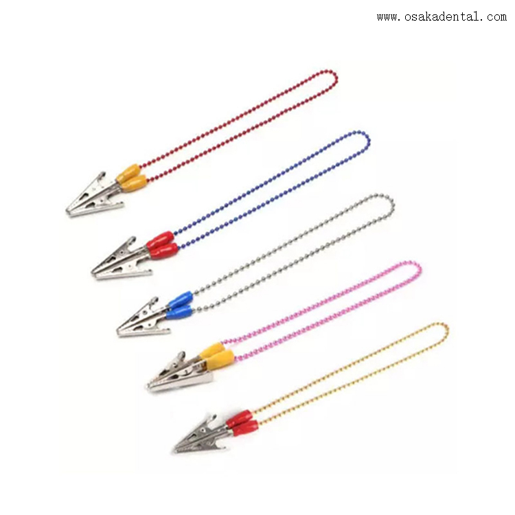 Porta-babador disponível odontológico com clipe de metal