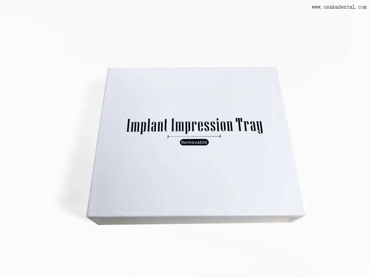Bandejas de impressão para implantes dentários profissionais em caixa feitas com bandejas de impressão de aço inoxidável de alta qualidade