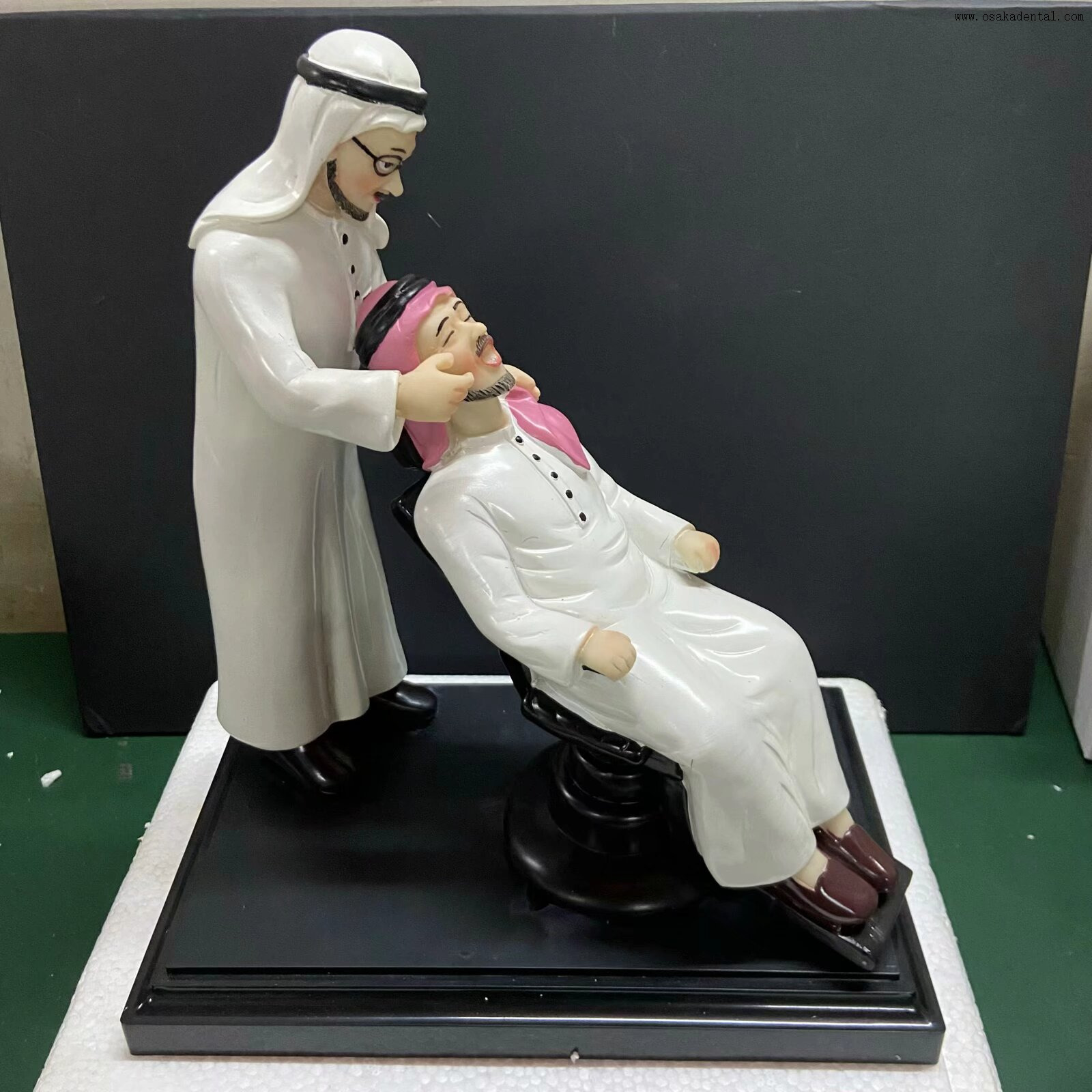 Estatueta médica profissional de resina dentária para demonstração clínica