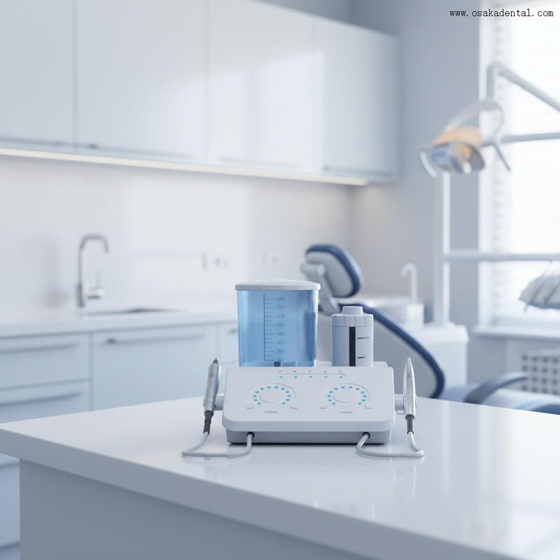 Scaler dental com Air Prophy dois em um dispositivo