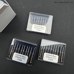 Dental FG Golden Titanium Zekrya Carboneto Burs 10 pçs/caixa