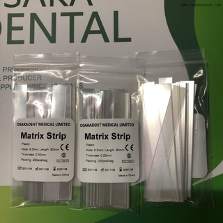 Faixa de matriz de material PET para tratamento dentário para peça de mão odontológica