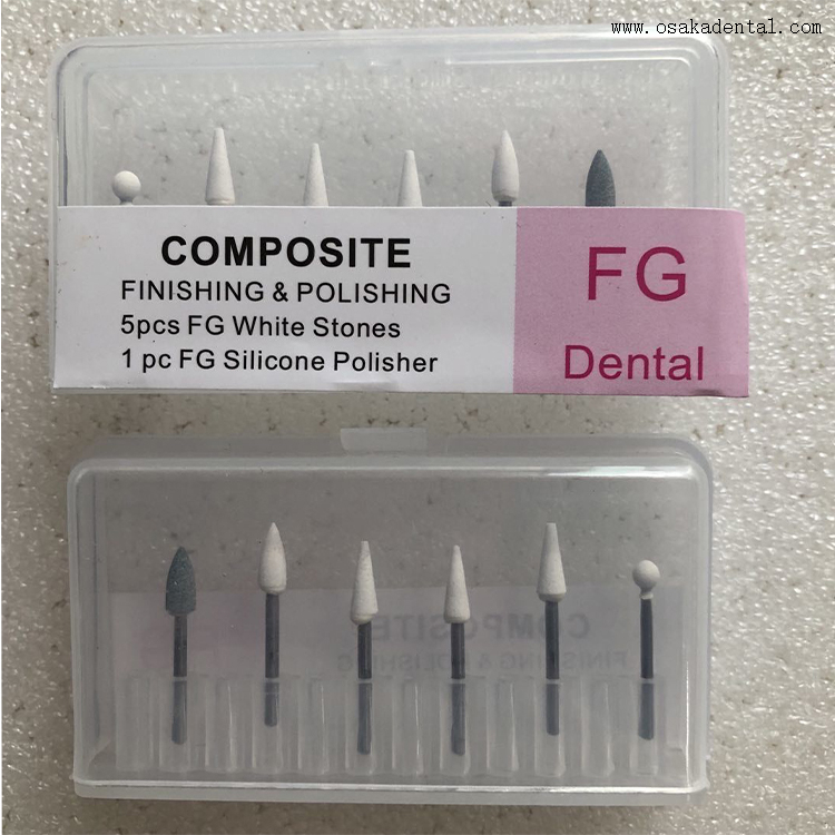 Kit de pedra branca para polimento e acabamento dental