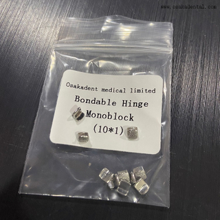 Monobloco de dobradiça bondable ortodôntico dental