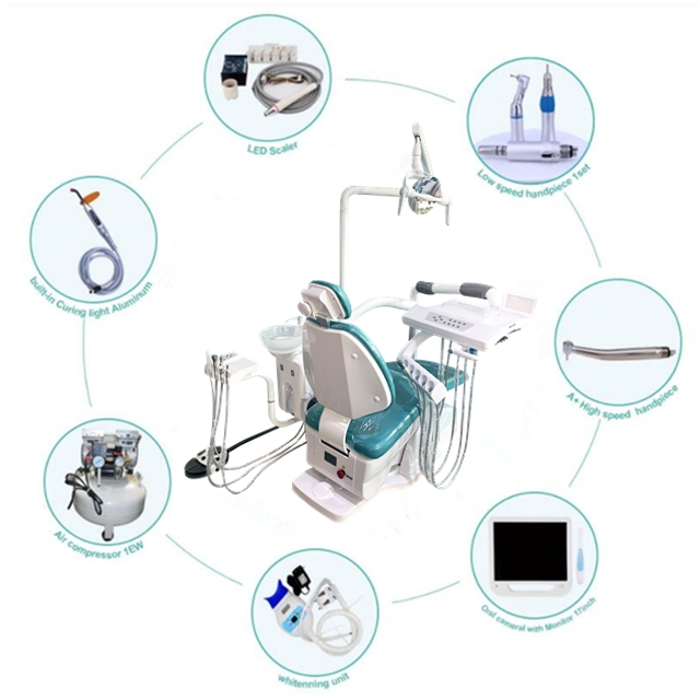 Cadeira odontológica com proftável com qualidade estável e lâmpada LED