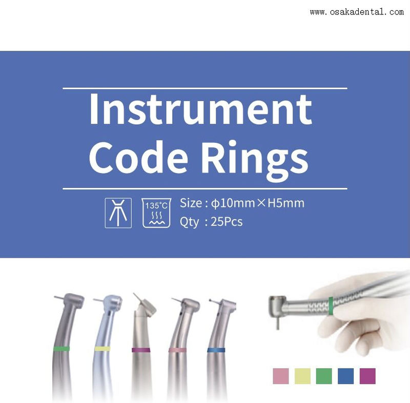 Anéis de código de instrução da peça de mão odontológica