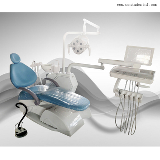 Cadeira dentária com lâmpada LED e compressor de ar dental com sucção forte dental 