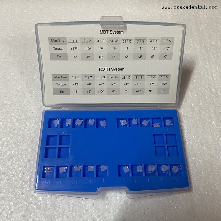 Ligadura de corrente elétrica Niti Archwire Bandas molares Tubo bucal Conjunto de suportes ortodônticos
