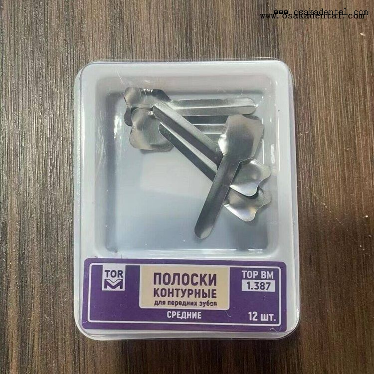 Bandas de matriz dentária em aço inoxidável 1.387