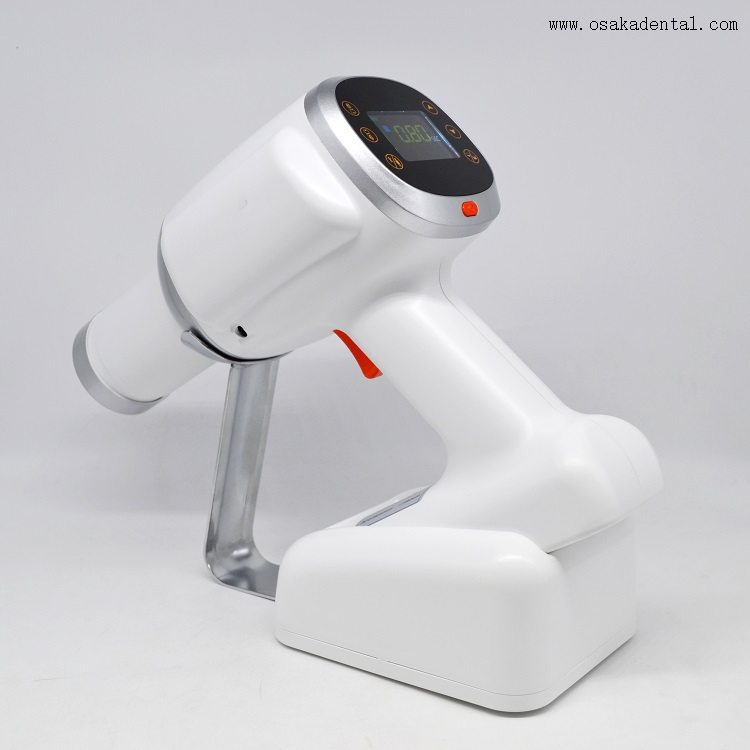 Unidade portátil de raio X de cor branca com folha de chumbo