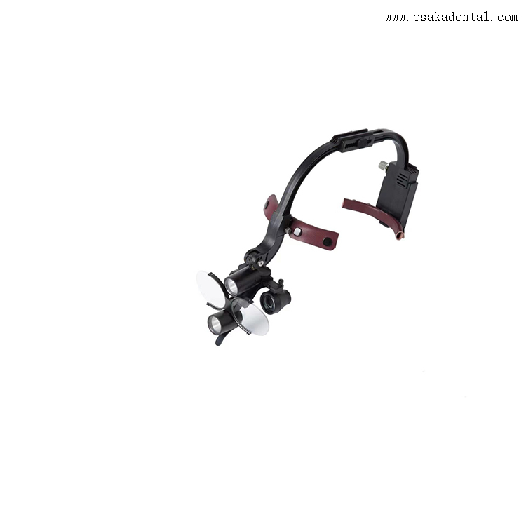Lupas de ampliação dentária com farol LED