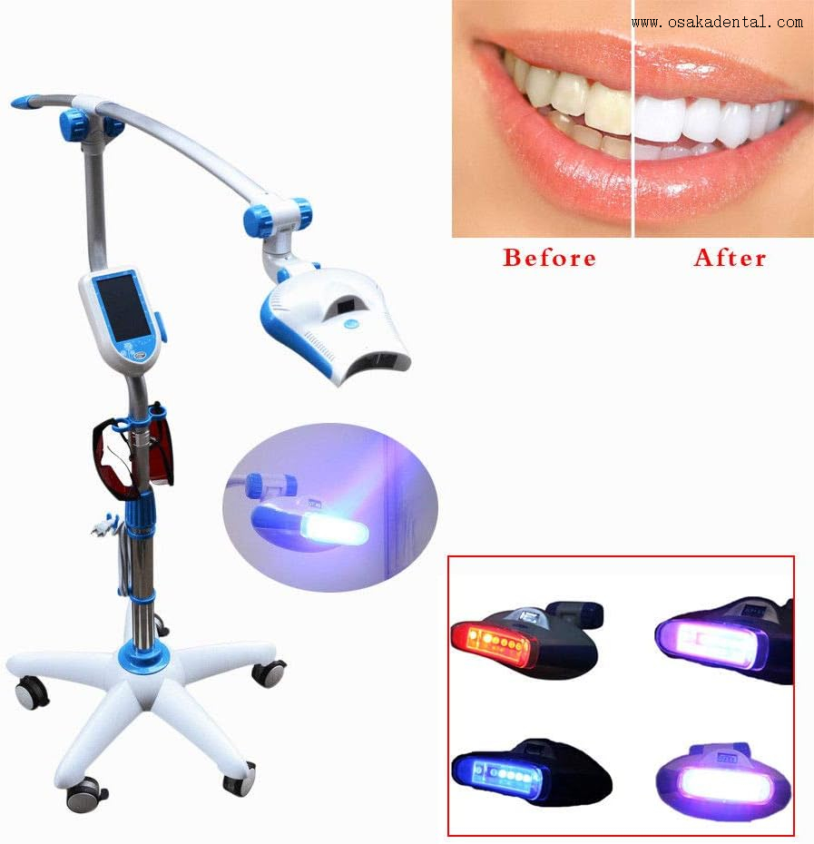 Painel de exibição digital Mobie lâmpada de clareamento dental com roda