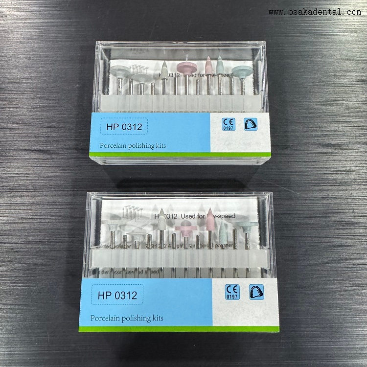 Kit de polimento dentário HP 0312 para peça de mão de baixa velocidade