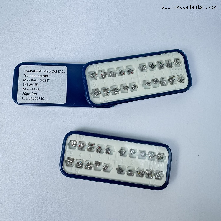 Embalagem ortodôntica da caixa do suporte ROTH/MBT do metal do monobloco