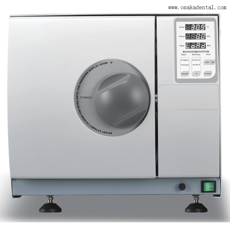 Tanque de água europeu com abertura classe N, display digital, 18L/23L, autoclave odontológica para unidade odontológica 