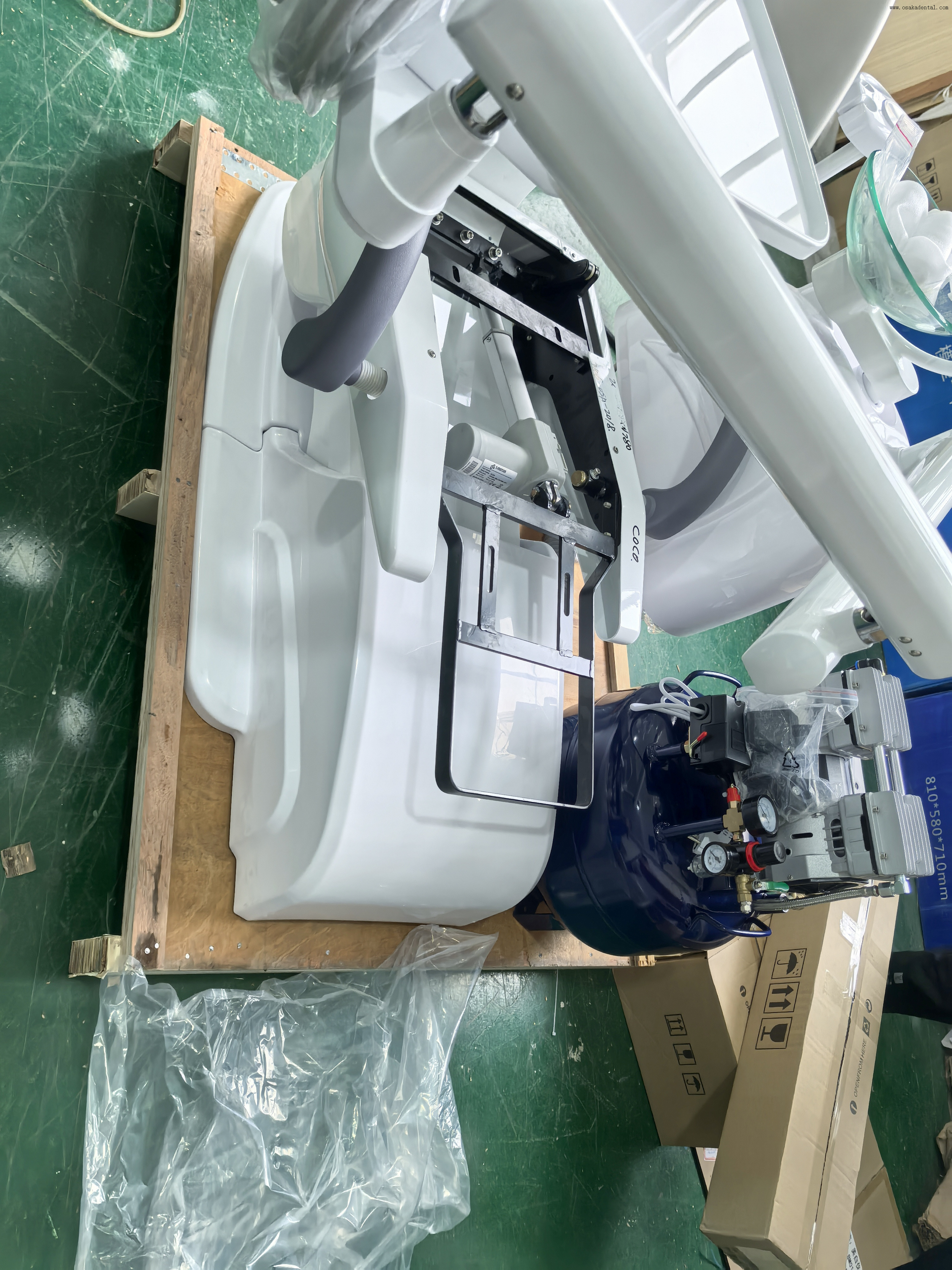 Cadeira de tratamento odontológico padrão