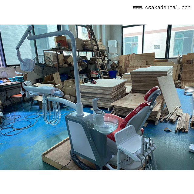 Cadeira odontológica ergonômica com apoio de cabeça e apoio para pés ajustáveis