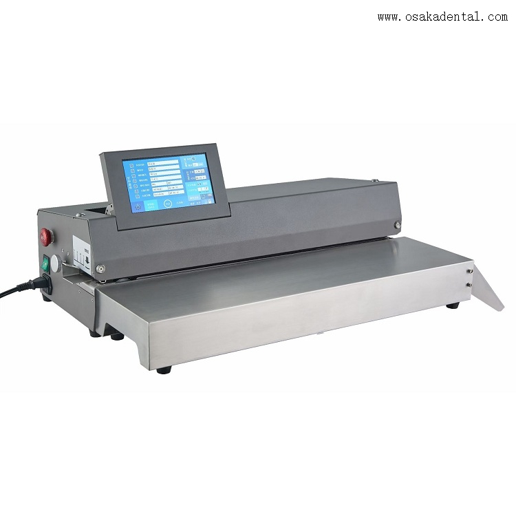 Nova máquina de selagem dental com impressora e monitor