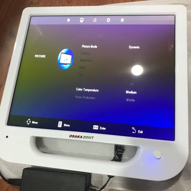 Cadeira odontológica de alta classe com câmera oral e monitor de 17 polegadas e compressor de ar