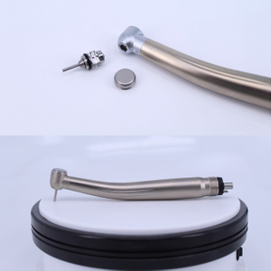 Peça de mão dentária de alta velocidade com botão de cabeça padrão anti-retração