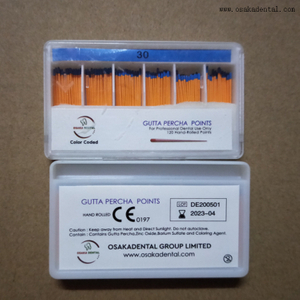 Material de enchimento ortodôntico dental 02 pontos de guta-percha cônicos